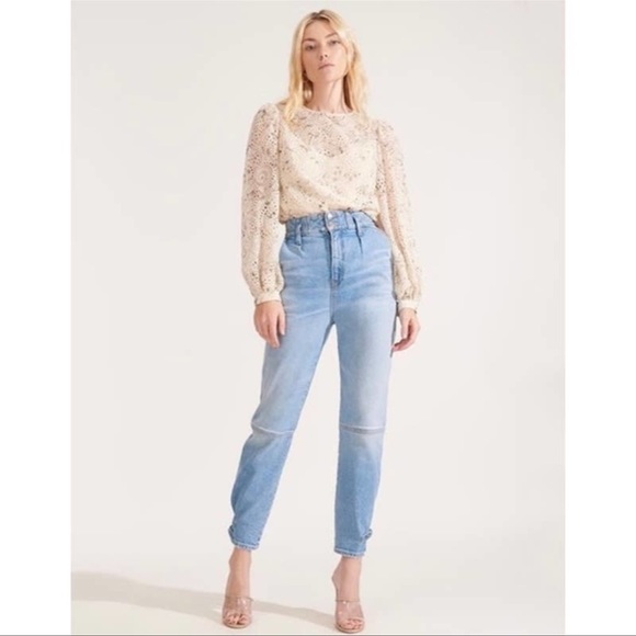 Veronica Beard Denim - Veronica Beard Monika Tapered Extra High Rise Jean in
Pale Stone Size 26 new WT